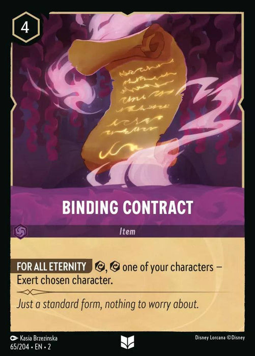 Binding Contract - 65/204