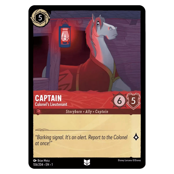 Captain : Colonel's Lieutenant - 106/204