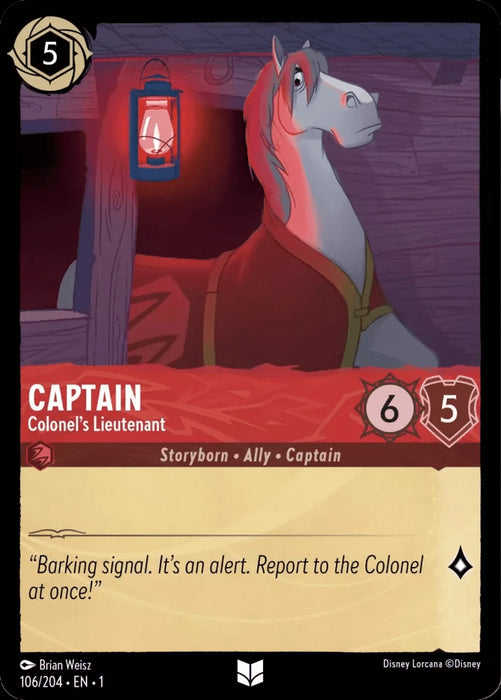 Captain (Foil) : Colonel's Lieutenant - 106/204