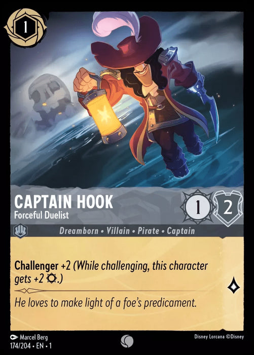 Captain Hook (Foil) : Forceful Duelist - 174/204