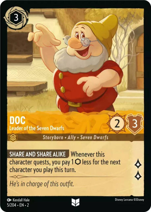 Doc (Foil) : Leader of the Seven Dwarfs - 5/204