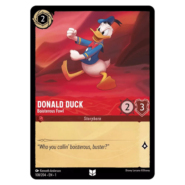 Donald Duck (Foil) : Boisterous Fowl - 108/204