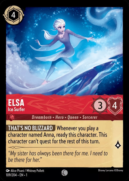 Elsa (Foil) :  Ice Surfer - 109/204