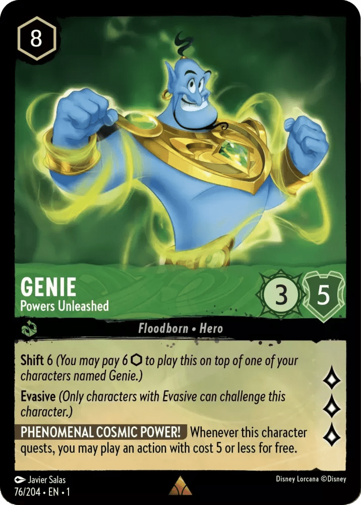 Genie (Foil) : Powers Unleashed - 76/204 - Lockett Labs UK