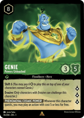 Genie (Foil) : Powers Unleashed - 76/204 - Lockett Labs UK