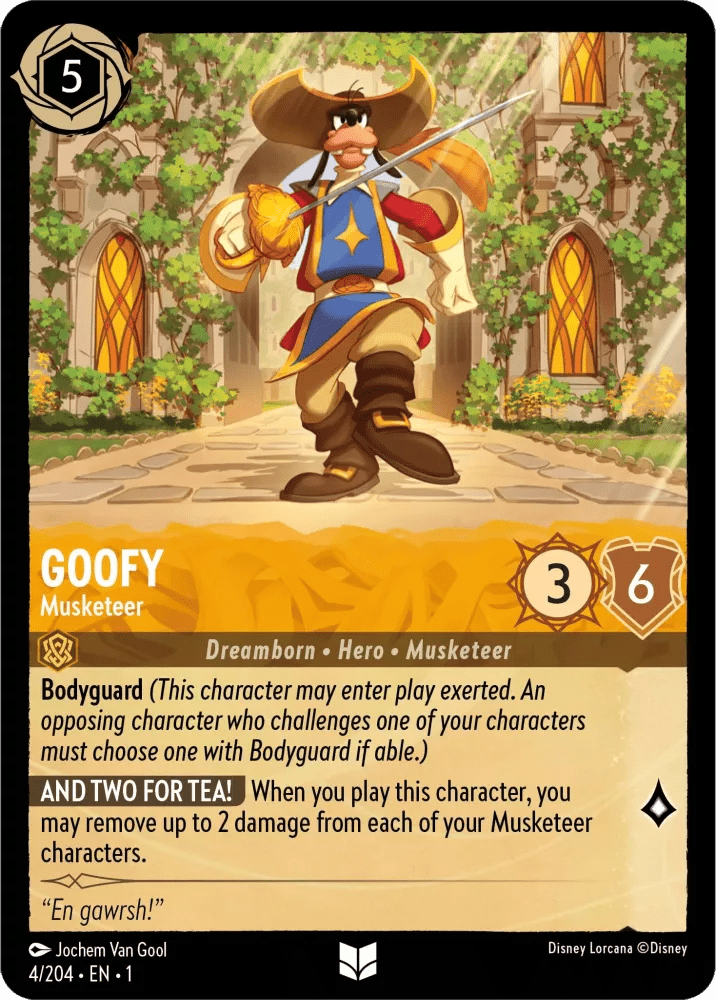 Goofy (Foil) : Musketeer - 4/204 - Lockett Labs UK