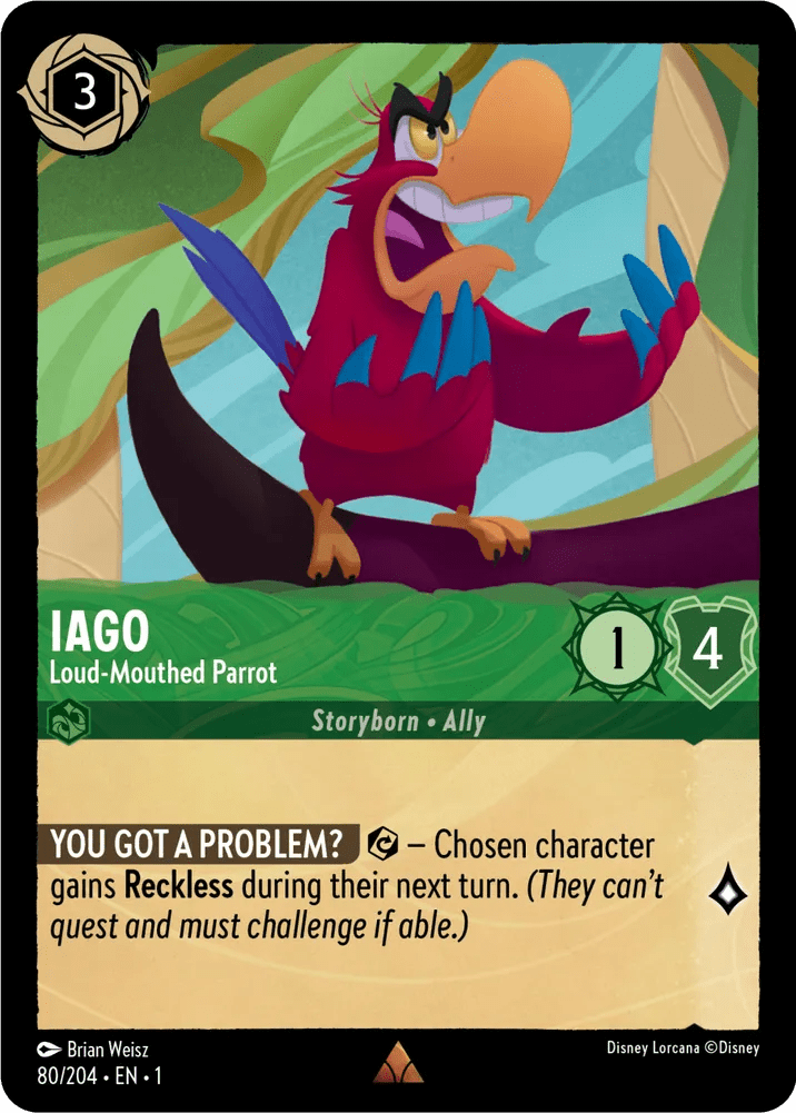 Iago (Foil) : Loud-Mouthed Parrot - 80/204 - Lockett Labs UK