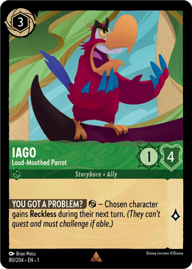 Iago (Foil) : Loud-Mouthed Parrot - 80/204 - Lockett Labs UK