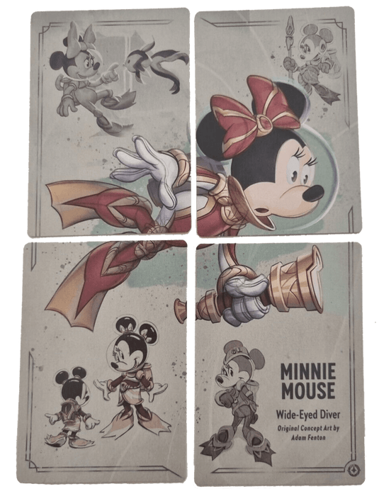 Lorcana Minnie Mouse Wide-Eyed Diver 4 Card Set