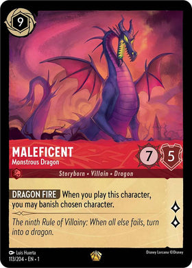 Maleficent (Foil) : Monstrous Dragon - 113/204