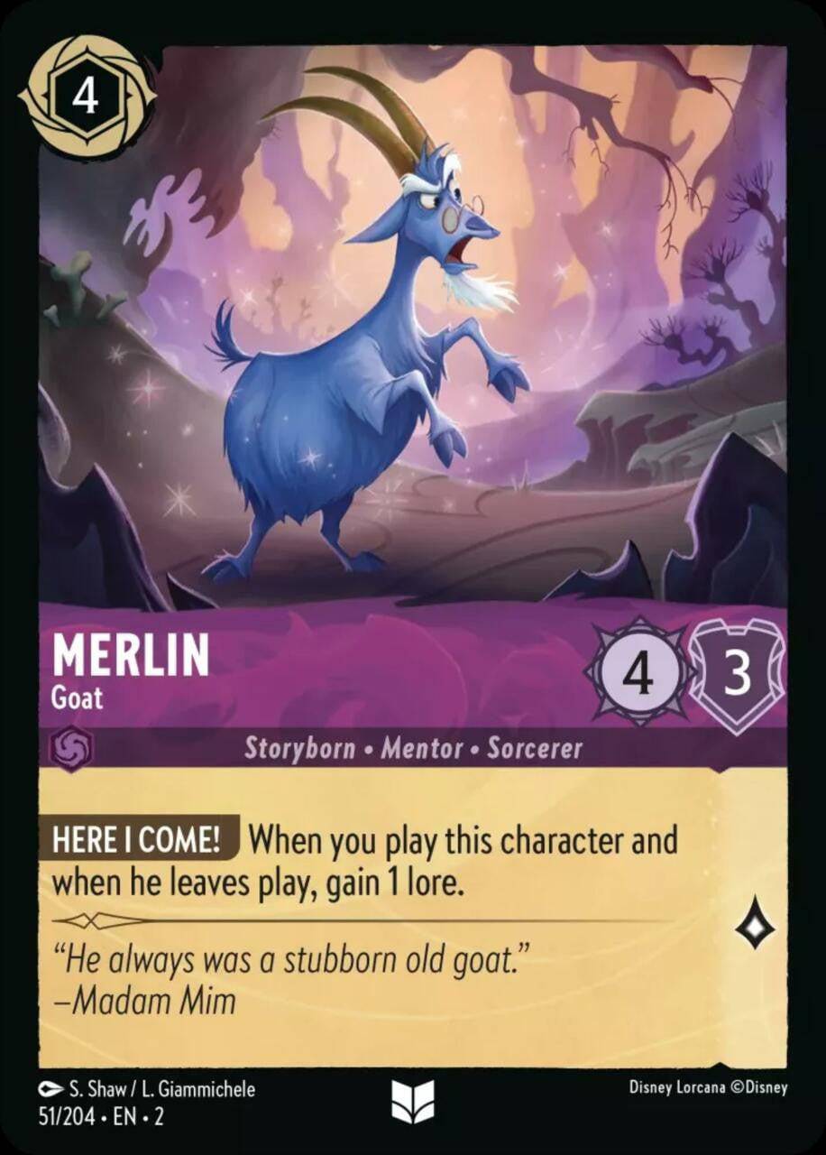 Merlin (Foil) : Goat - 51/204 - Lockett Labs UK
