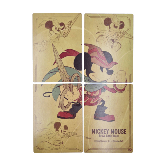 Mickey Mouse Brave Little Tailor 4 Card Set