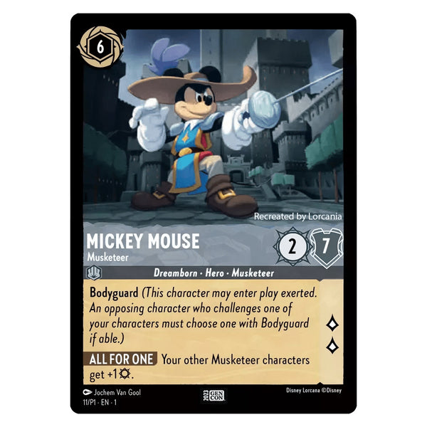 Mickey Mouse (Foil) : Musketeer - 186/204