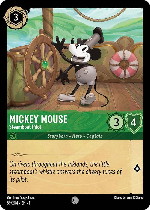 Mickey Mouse (Foil) : Steamboat Pilot - 89/204