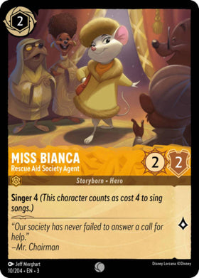 Miss Bianca : Rescue Aid Society Agent - 10/204 - Lockett Labs UK