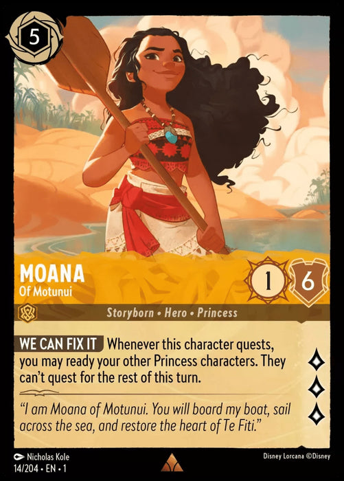 Moana (Foil) : Of Motunui - 14/204