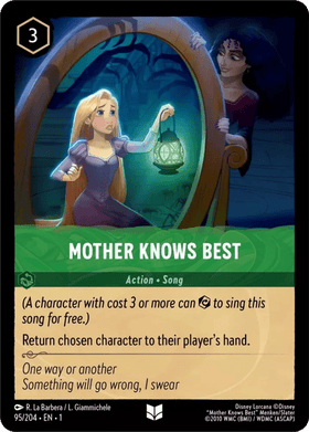 Mother Knows Best - 95/204 - Lockett Labs UK