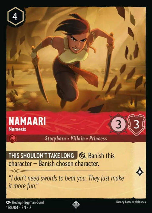 Namaari (Foil) : Nemesis - 118/204