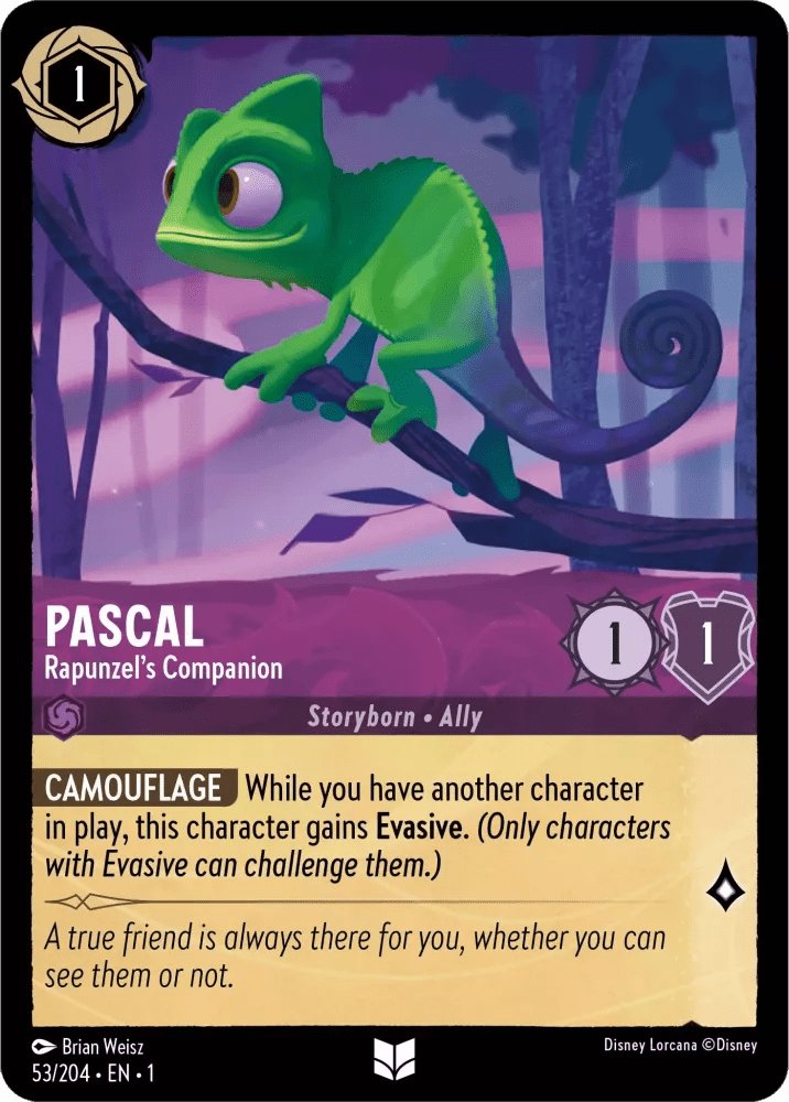 Pascal (Foil) : Rapunzel's Companion - 53/204 - Lockett Labs UK