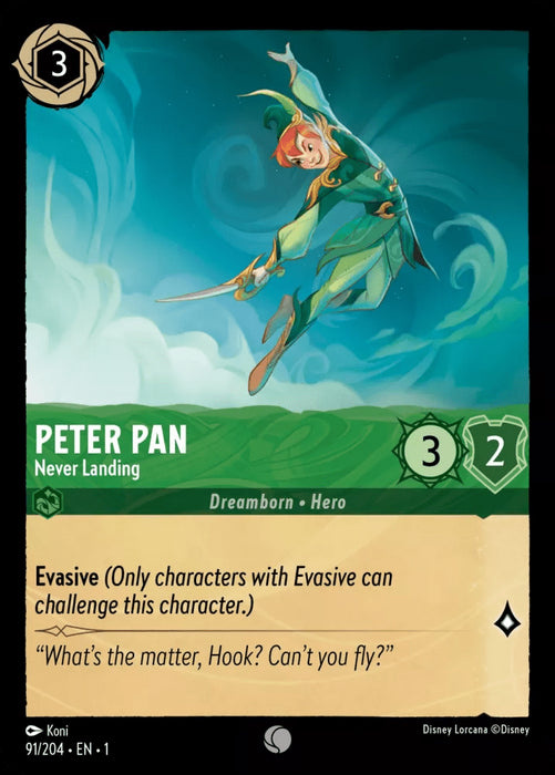 Peter Pan (Foil) : Never Landing - 91/204