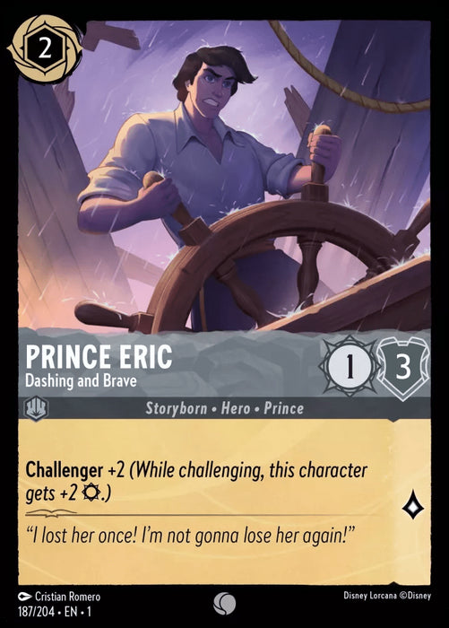 Prince Eric (Foil) : Dashing and Brave - 187/204