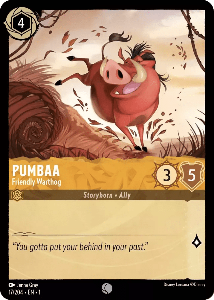 Pumbaa (Foil) : Friendly Warthog - 17/204 - Lockett Labs UK