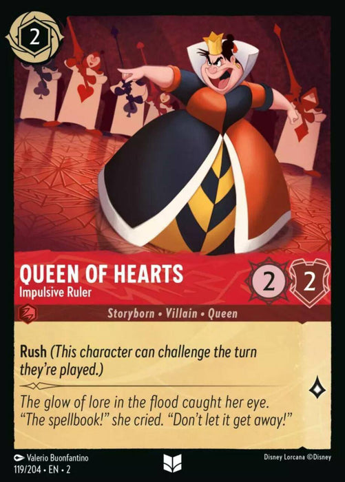 Queen of Hearts (Foil) : Impulsive Ruler - 119/204