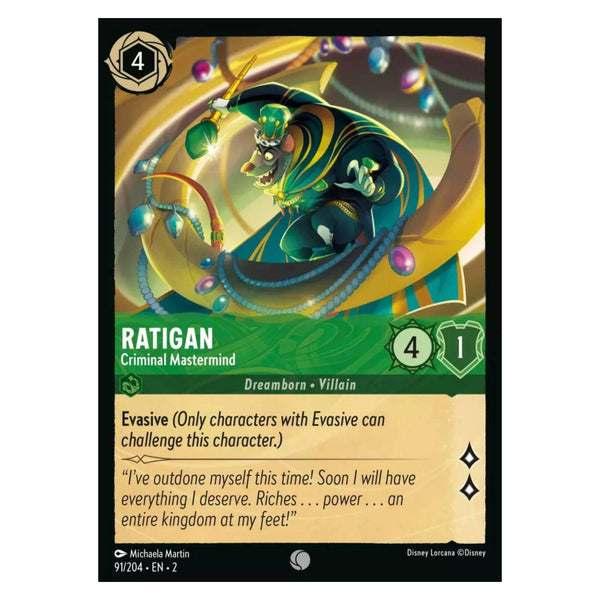 Ratigan (Foil) : Criminal Mastermind - 91/204