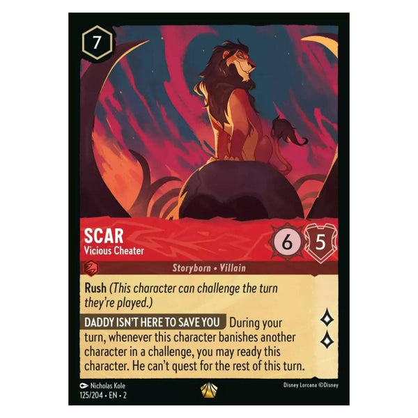 Scar (Foil) : Vicious Cheater - 125/204