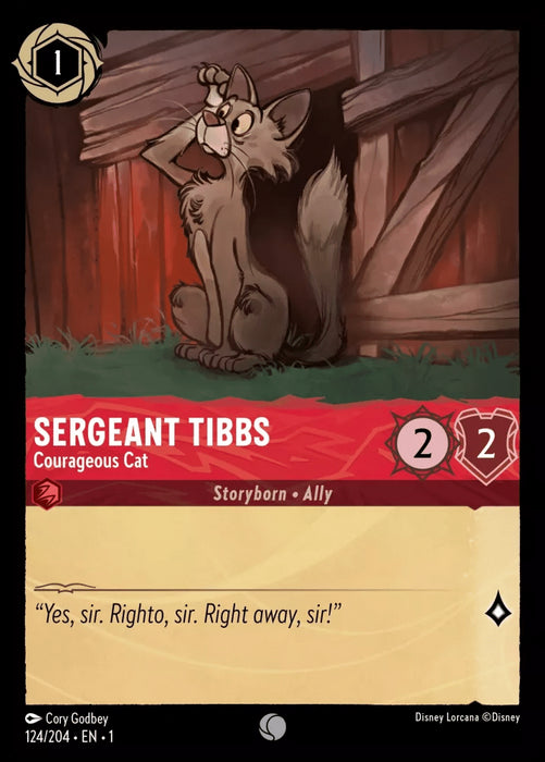 Sergeant Tibbs : Courageous Cat - 124/204