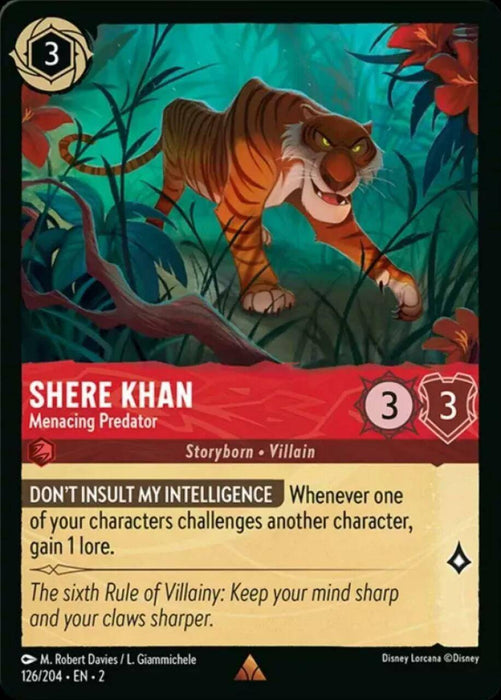 Shere Khan (Foil) : Menacing Predator - 126/204