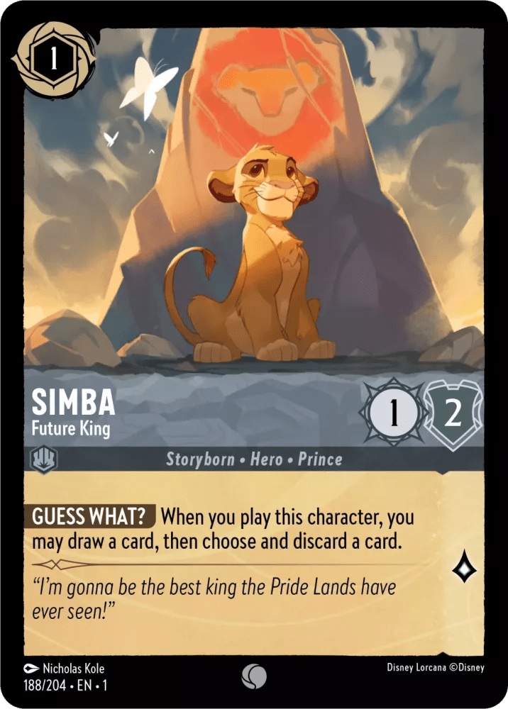 Simba (Foil) : Future King - 188/204 - Lockett Labs UK