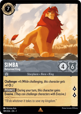 Simba (Foil) : Returned King - 189/204