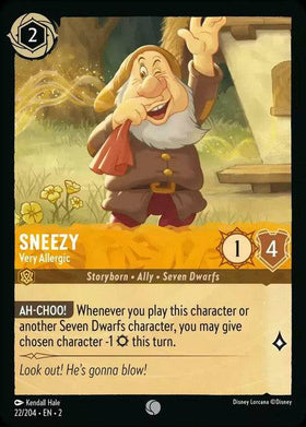 Sneezy (Foil) : Very Allergic - 22/204
