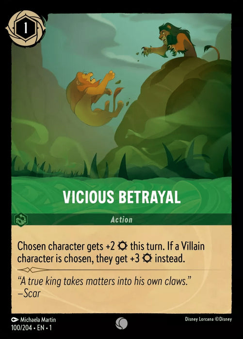 Vicious Betrayal (Foil) - 100/204