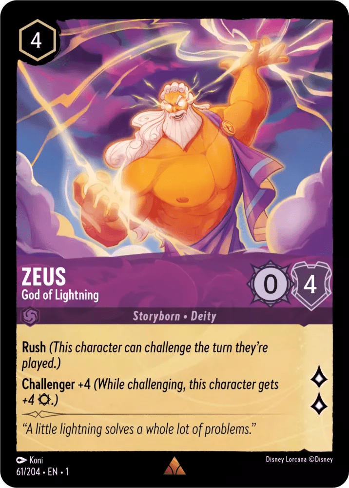 Zeus : God of Lightning - 61/204 - Lockett Labs UK