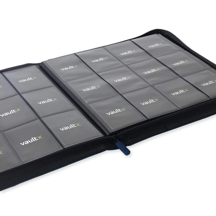 Vault X : 12-Pocket Exo-Tec Zip Binder XL (624 Cards) - Royal Blue