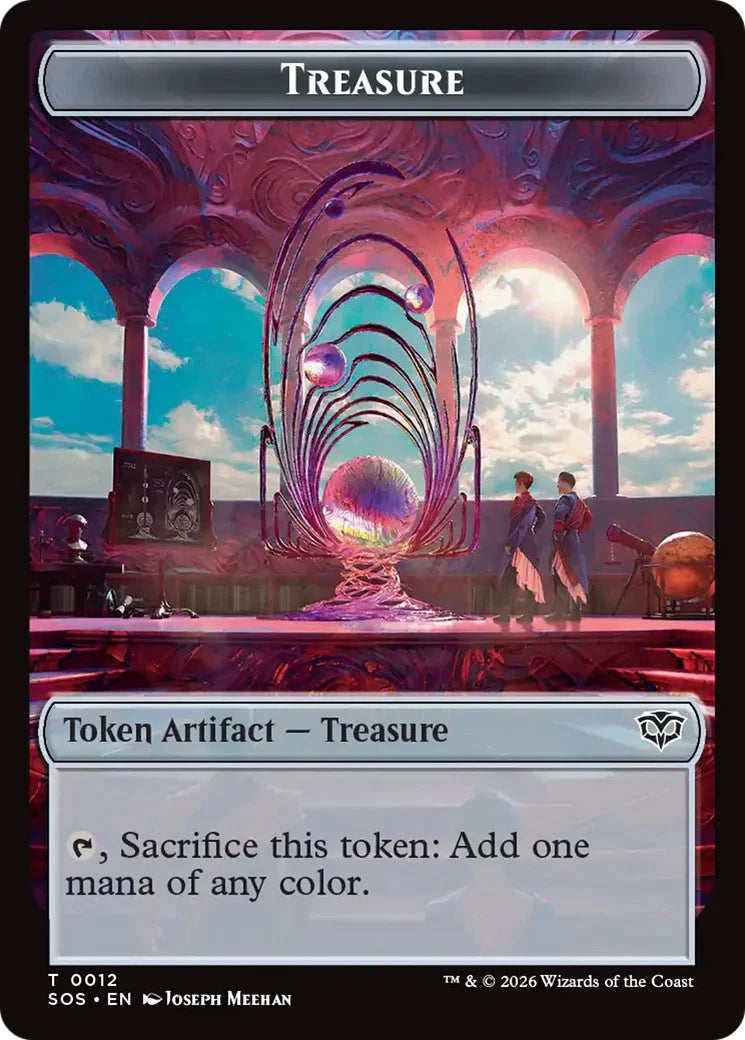 Elemental (0002) // Treasure Double-Sided Token : SECRETS OF STRIXHAVEN - 2 // 12 trading card