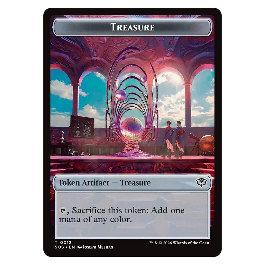 Elemental (0002) // Treasure Double-Sided Token : SECRETS OF STRIXHAVEN - 2 // 12 trading card