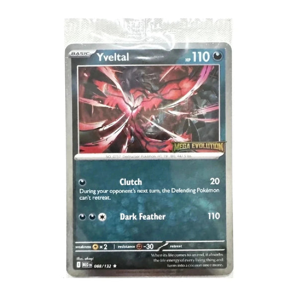Yveltal : MEGA EVOLUTION BASE STAMPED PROMO (Holo) (Sealed) - 088/132