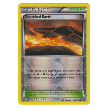 Scorched Earth 138/160 Primal Clash reverse holo Pokémon card, scanned front