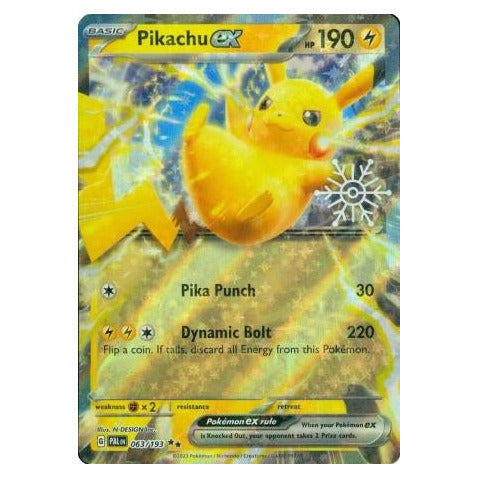 Pikachu ex : PROMO (Snowflake Stamp) (Sealed) - 063/193
