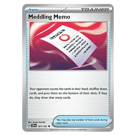 Meddling Memo : SURGING SPARKS - 181/191