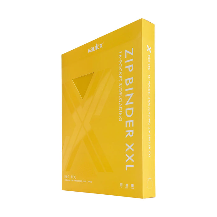 Vault X : 16-Pocket Exo-Tec Zip Binder XXL (1088 Cards) - Sunrise Yellow