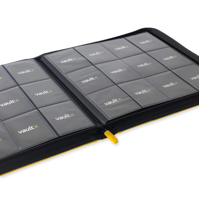 Vault X : 12-Pocket Exo-Tec Zip Binder XL (624 Cards) - Sunrise Yellow
