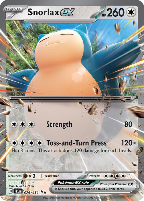 Snorlax ex : PRISMATIC EVOLUTIONS - 076/131