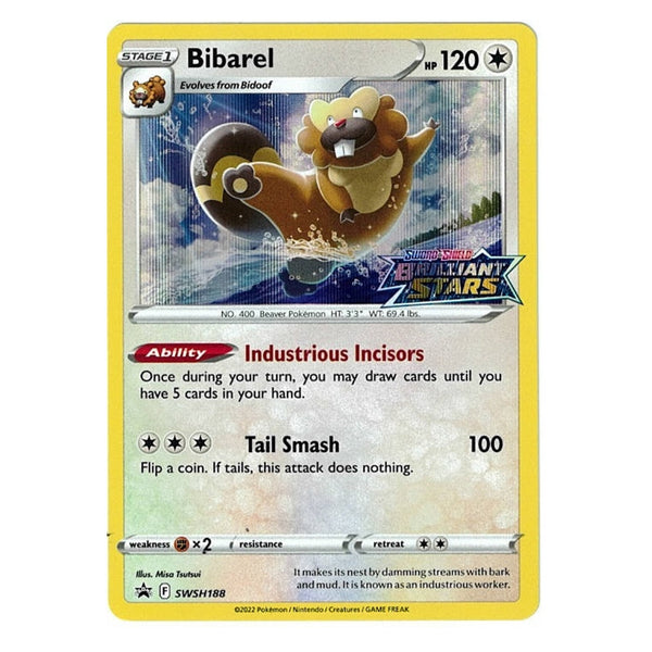 Bibarel : BRILLIANT STARS PROMO PRE-RELEASE (Holo) - SWSH188