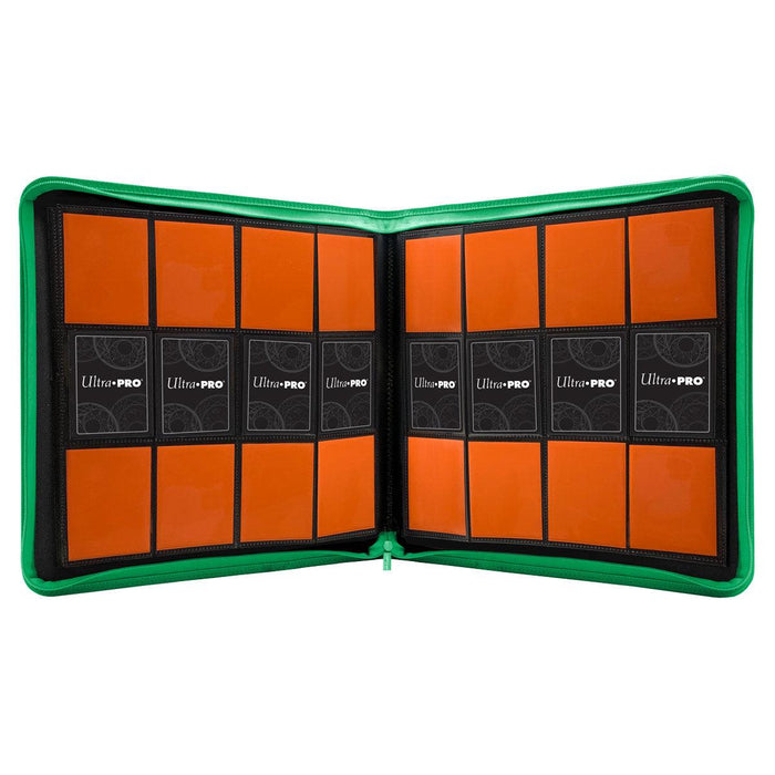 Ultra Pro : Vivid 12 Pocket Zippered Pro Binder - Green