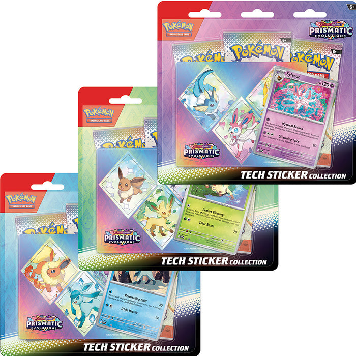 Pokemon : Prismatic Evolutions Tech Sticker Collection *PRE ORDER*