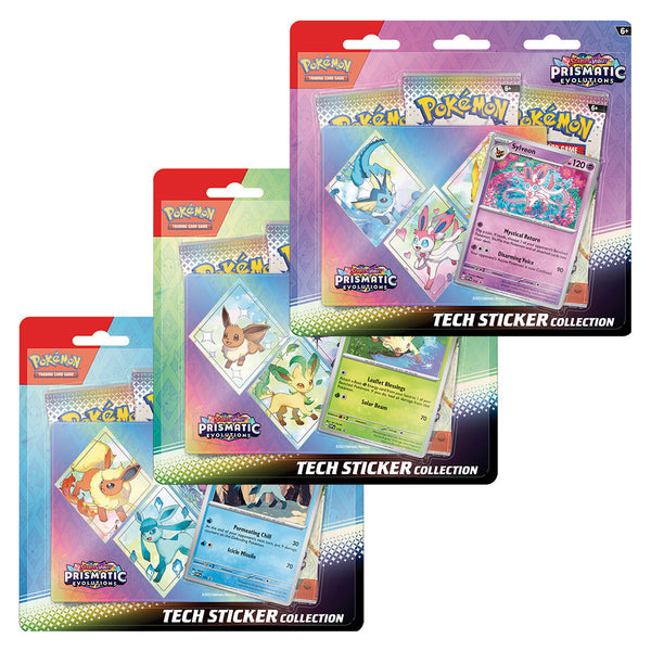 Pokemon : Prismatic Evolutions Tech Sticker Collection